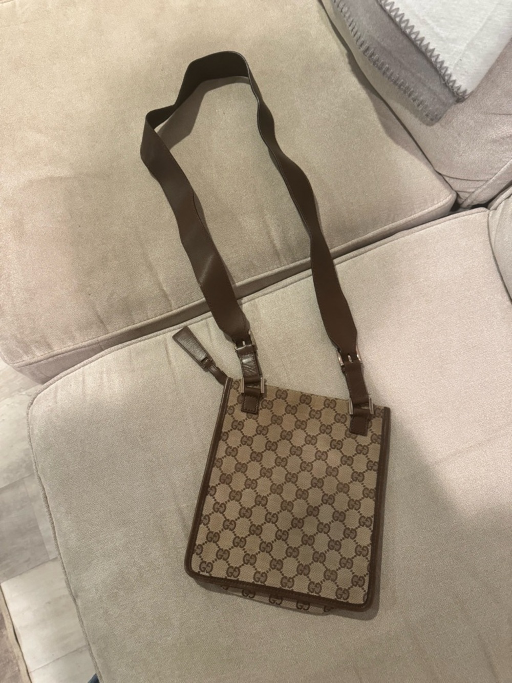GUCCI 92562 Long Shoulder GG Shoulder Bag Canvas Ladies - Picture 2 of 6